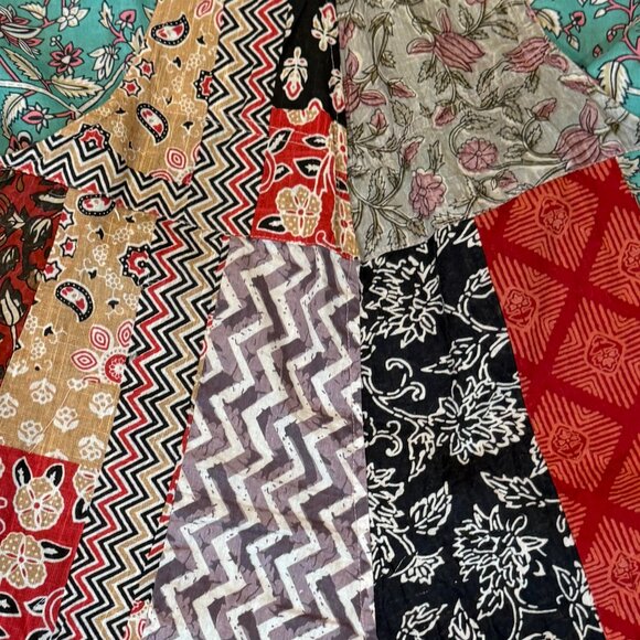 Patchwork Jumpsuit One of a Kind NWT Size L/XL - Picture 7 of 7